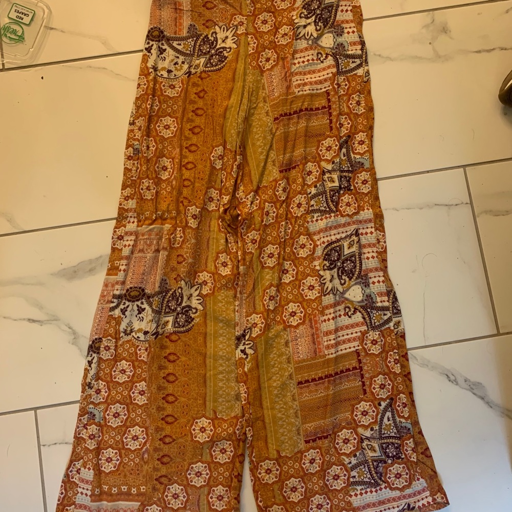 High waisted flare casual pants